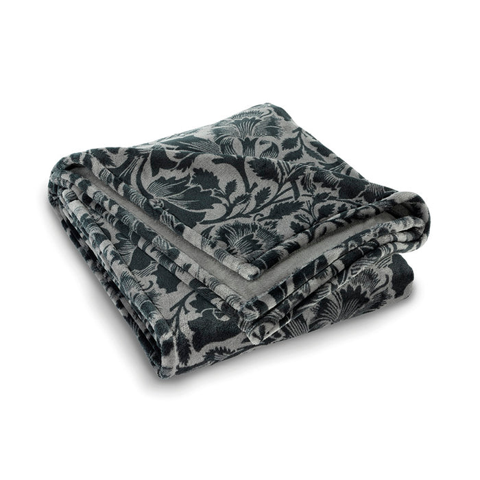 Cxl By Christian Lacroix Plaid - 130 X 160 Cm - Arabesque Anthracite