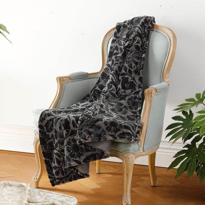 Cxl By Christian Lacroix Plaid - 130 X 160 Cm - Arabesque Anthracite