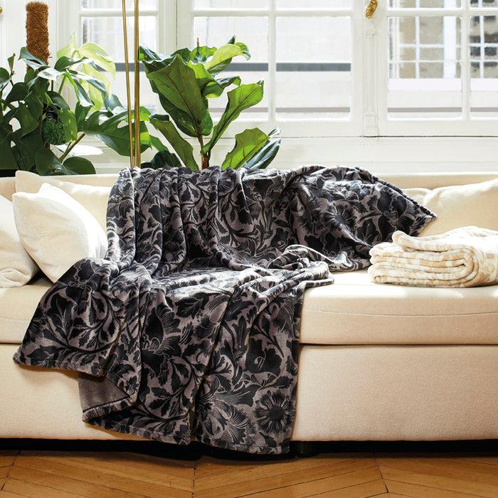 cxl by christian lacroix Plaid - 130 x 160 cm - Arabesque anthracite cxl by christian lacroix Plaid - 130 x 160 cm - Arabesque anthracite
