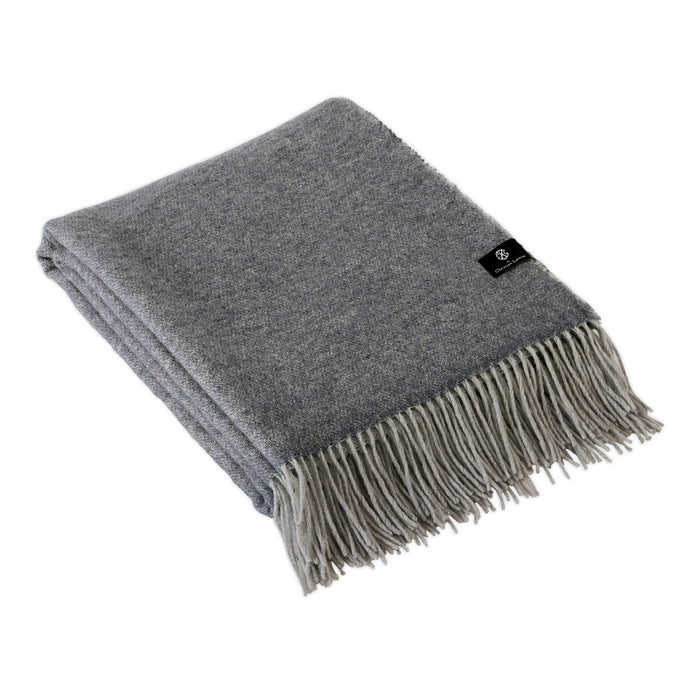 cxl by christian lacroix Plaid tissé 130 x 180 cm - Gris foncé / gris clair