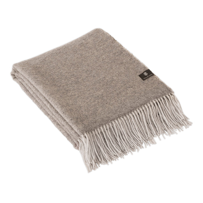 cxl by christian lacroix Plaid tissé 130 x 180 cm - Marron foncé / gris clair