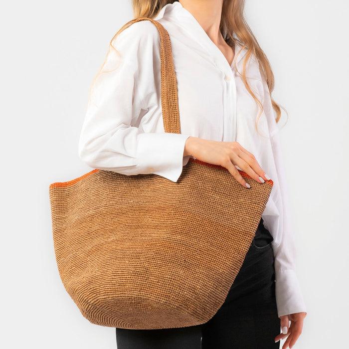 Cxl By Christian Lacroix Sac à Main Hony En Raphia Confactionné à La Main