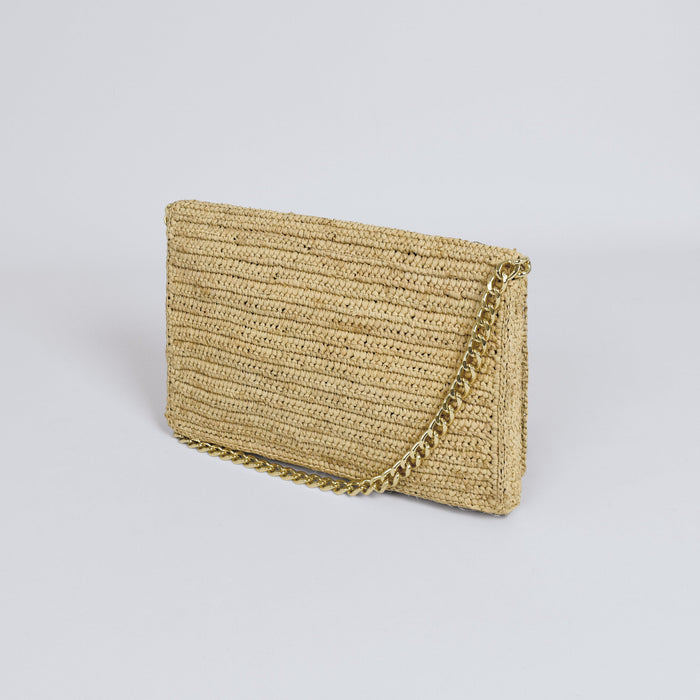 Cxl By Christian Lacroix Sac Bandoulière Victoire En Raphia Confectionné à La Main - Naturel