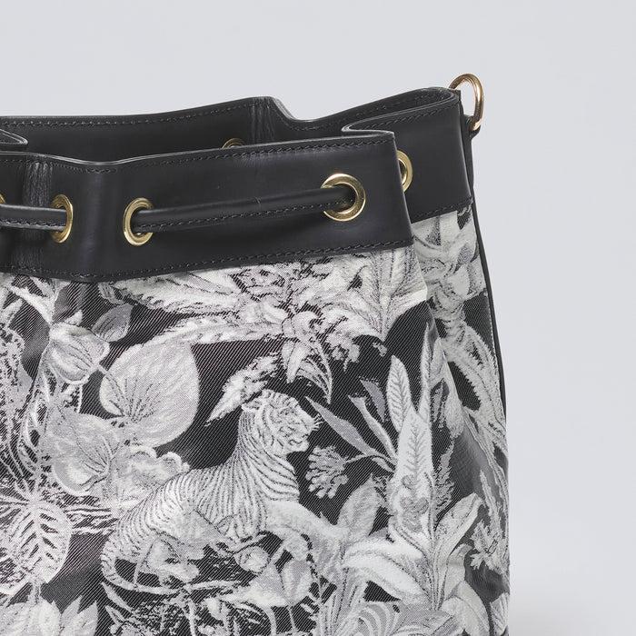 Cxl By Christian Lacroix Sac Seau Aliénor En Cuir Et Jacquard Zanzibar