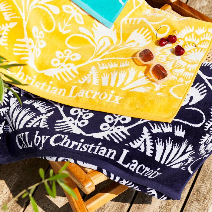 Cxl By Christian Lacroix Serviette De Plage Love Stories Bleu Foncé - 90 X 180 Cm