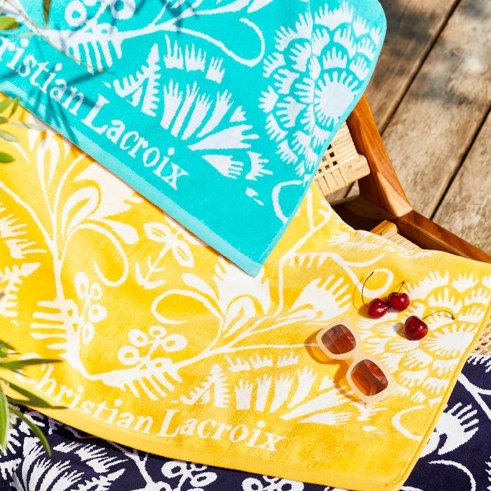 Cxl By Christian Lacroix Serviette De Plage Love Stories Turquoise - 90 X 180 Cm