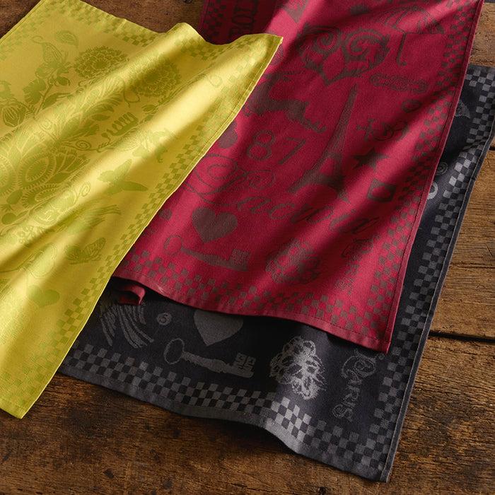 Cxl By Christian Lacroix SET DE 2 TORCHONS COUTURE - Bordeaux / Aubergine