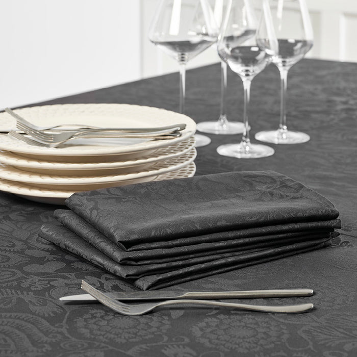 cxl by christian lacroix Set de 4 serviettes - Love Stories gris foncé