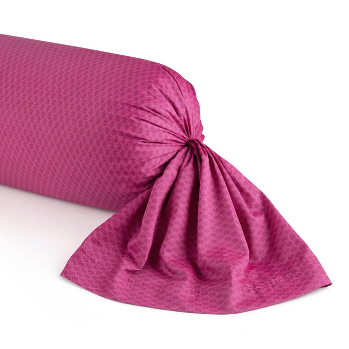 cxl by christian lacroix Taie de traversin satin de coton - Garden Micro Framboise