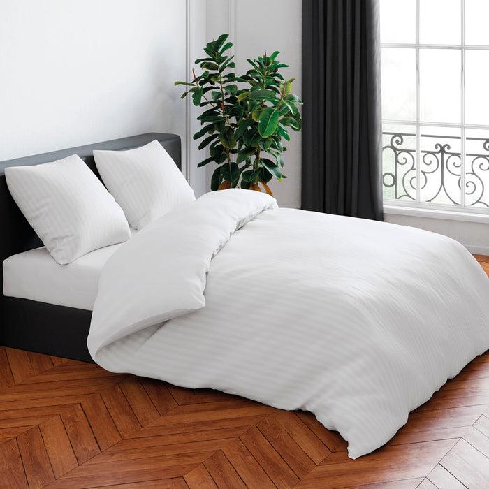 Cxl By Christian Lacroix Taie(s) D'oreiller En Satin De Coton - Rayure Tissé Blanc