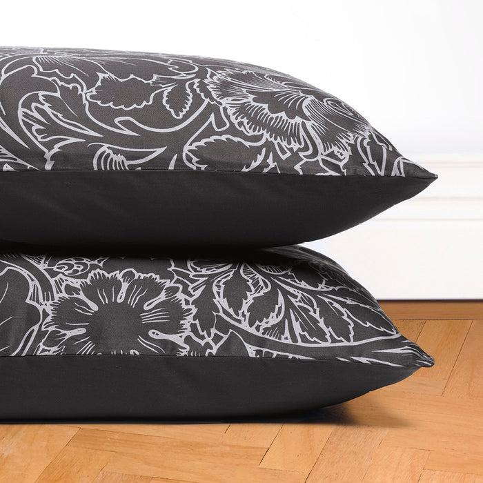 Cxl By Christian Lacroix Taie(s) D'oreiller Satin De Coton - Arabesque Anthracite