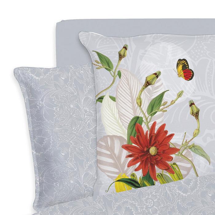 Cxl By Christian Lacroix Taie(s) D'oreiller Satin De Coton - Arabesque Gris Perle