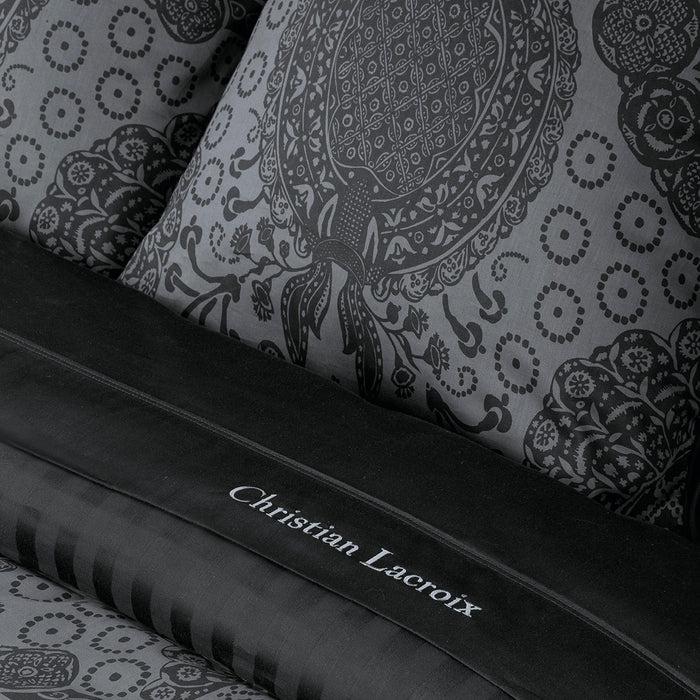 Cxl By Christian Lacroix Taie(s) D'oreiller Satin De Coton - Arles Gris Foncé