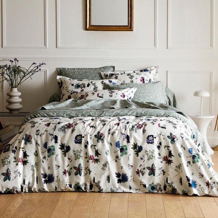 Cxl By Christian Lacroix Taie(s) D'oreiller Satin De Coton - Botanique Vert