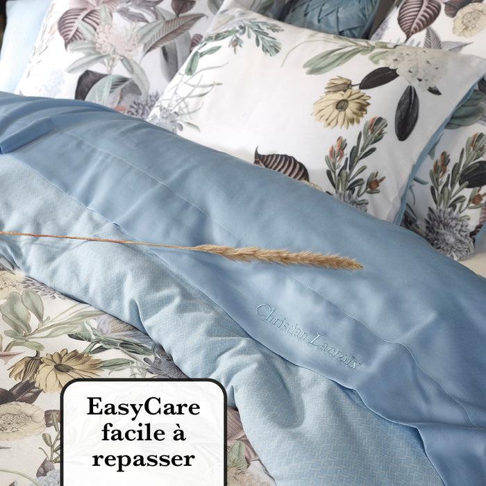 Cxl By Christian Lacroix Taie(s) D'oreiller Satin De Coton - Garden Bleu Clair