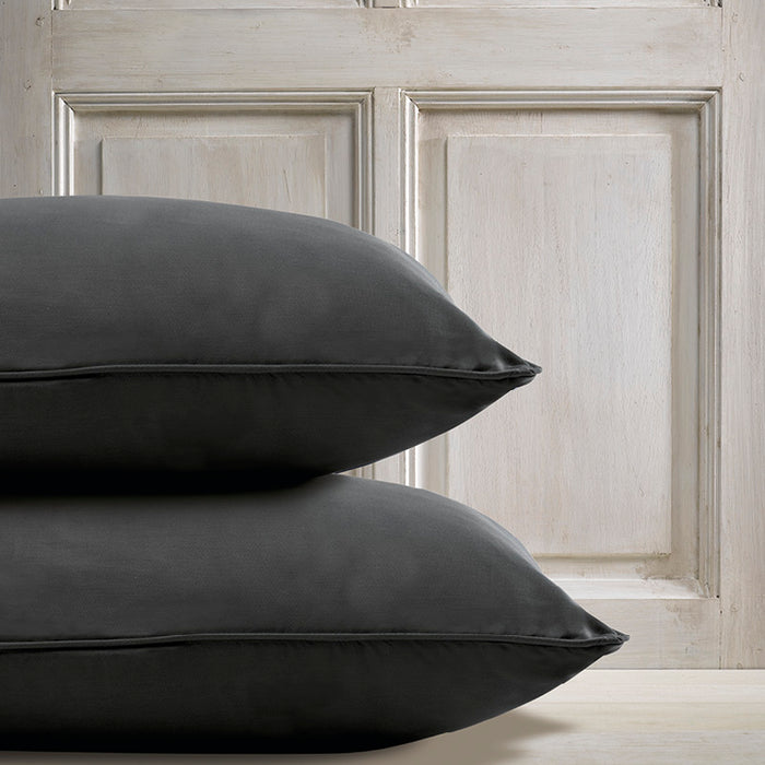 Cxl By Christian Lacroix Taie(s) D'oreiller Satin De Coton - Gris Foncé