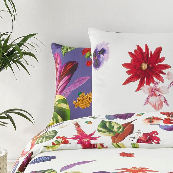 Cxl By Christian Lacroix Taie(s) D'oreiller Satin De Coton - Jardin Tropical Bleu