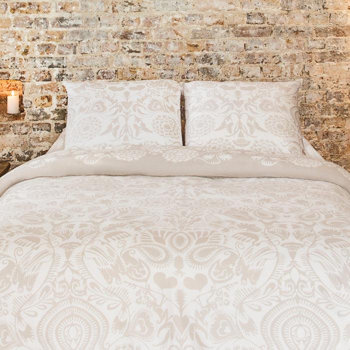 Cxl By Christian Lacroix Taie(s) D'oreiller Satin De Coton - Love Stories Beige