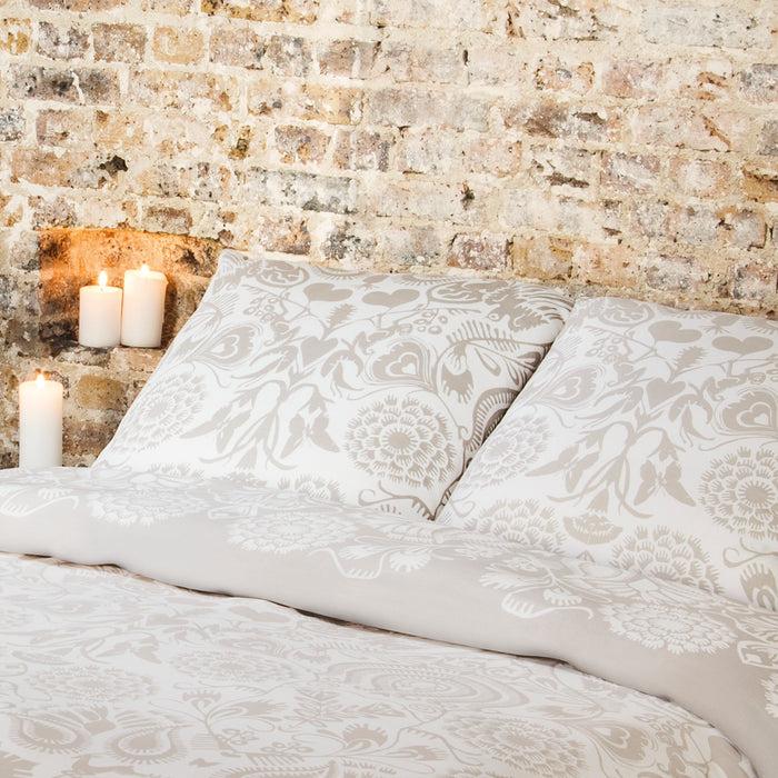 Cxl By Christian Lacroix Taie(s) D'oreiller Satin De Coton - Love Stories Beige