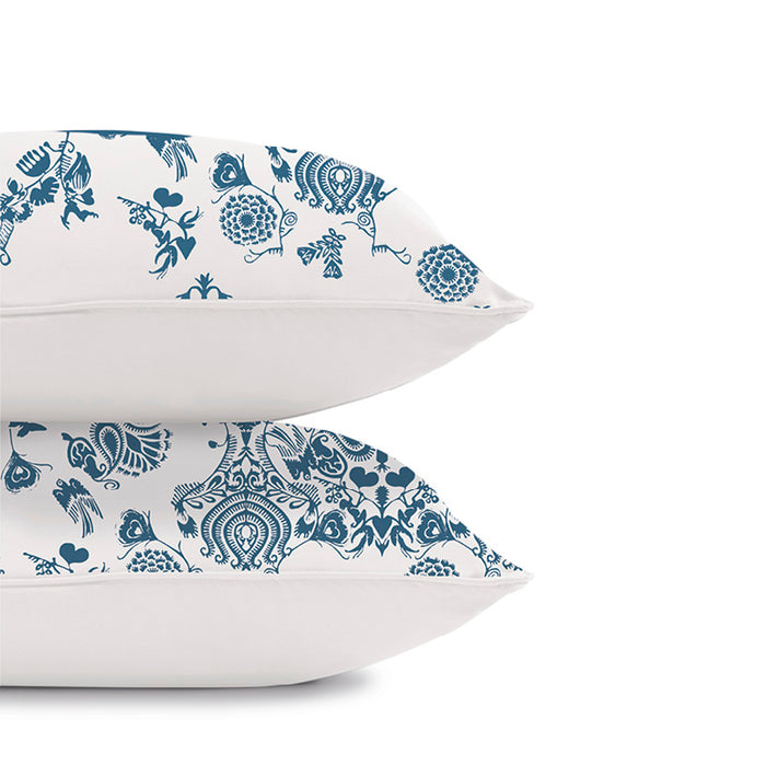 Cxl By Christian Lacroix Taie(s) D'oreiller Satin De Coton - Love Stories Blanc Cassé