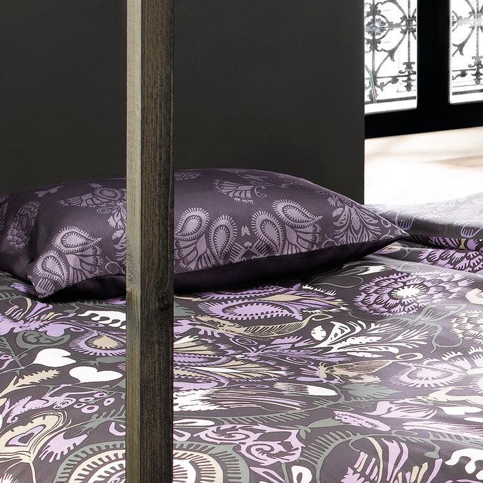 Cxl By Christian Lacroix Taie(s) D'oreiller Satin De Coton - Love Stories Prune