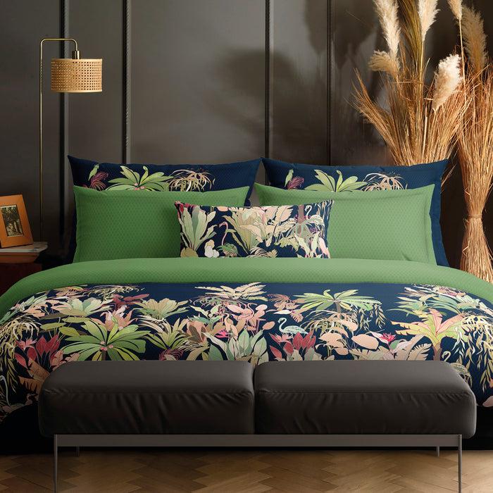 Cxl By Christian Lacroix Taie(s) D'oreiller Satin De Coton - Miami Bleu Foncé