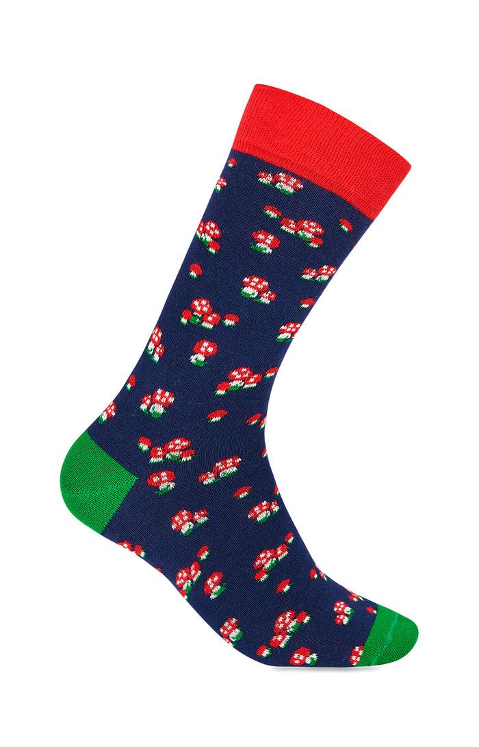 dagobear Chaussettes bleu marine - Les Dago Mushroom