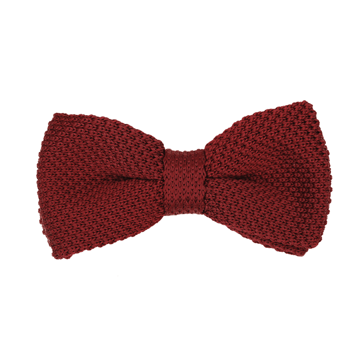 Dagobear Nœud Papillon Tricot Bordeaux - Le Dago Papillon Gaspard