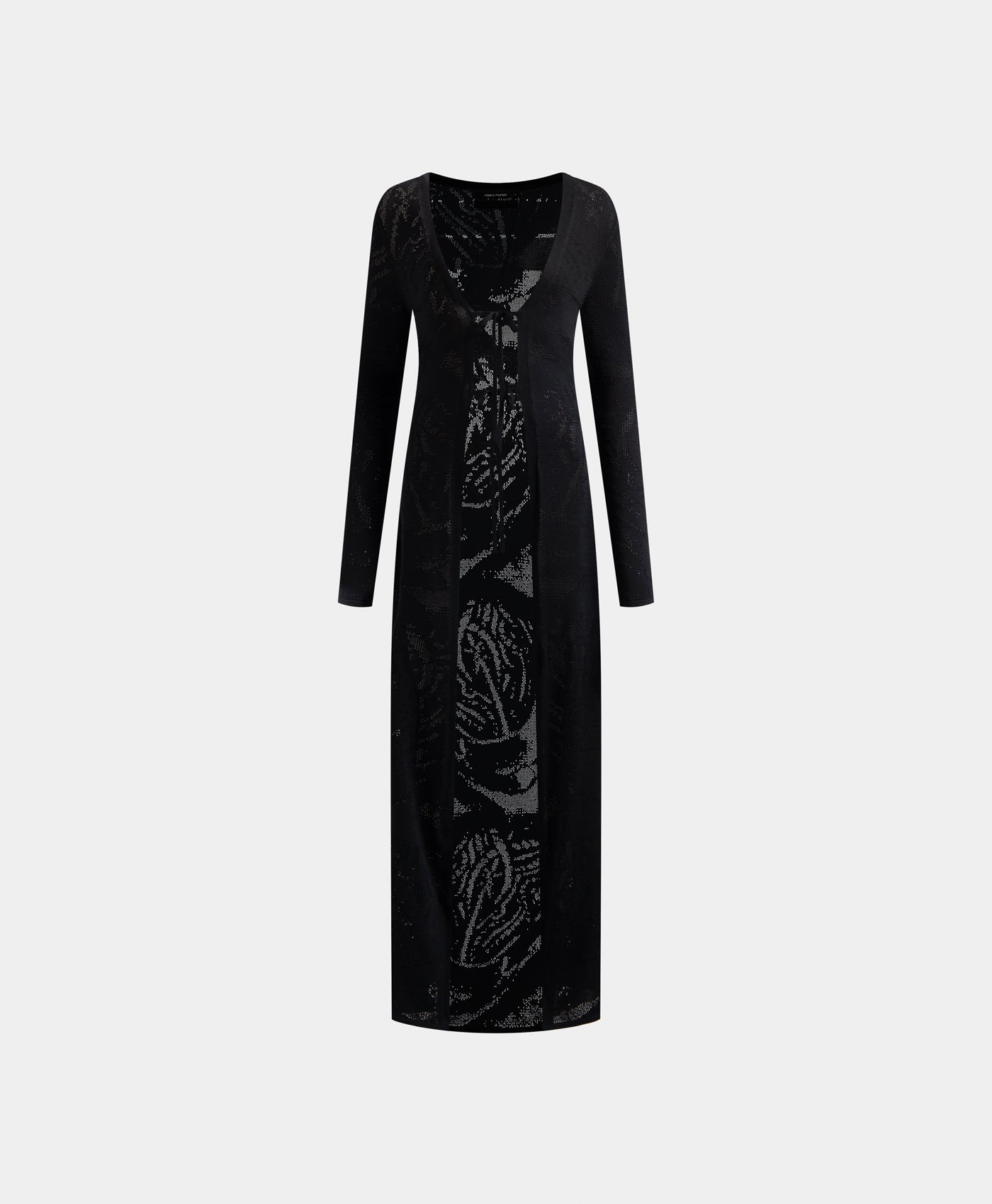 Daily Paper Black Braided Long Cardigan