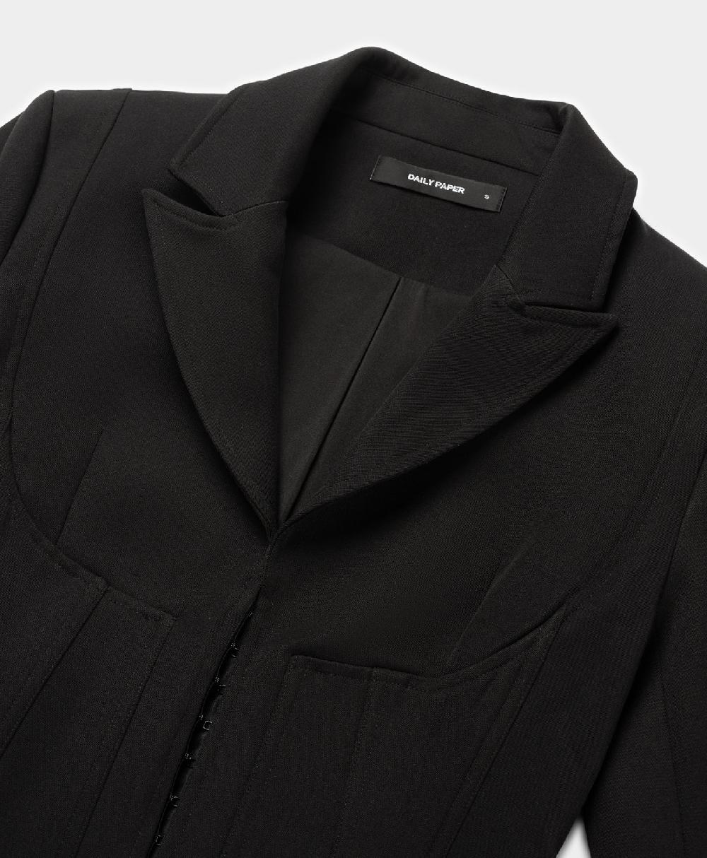 Daily Paper Black Corset Strap Blazer