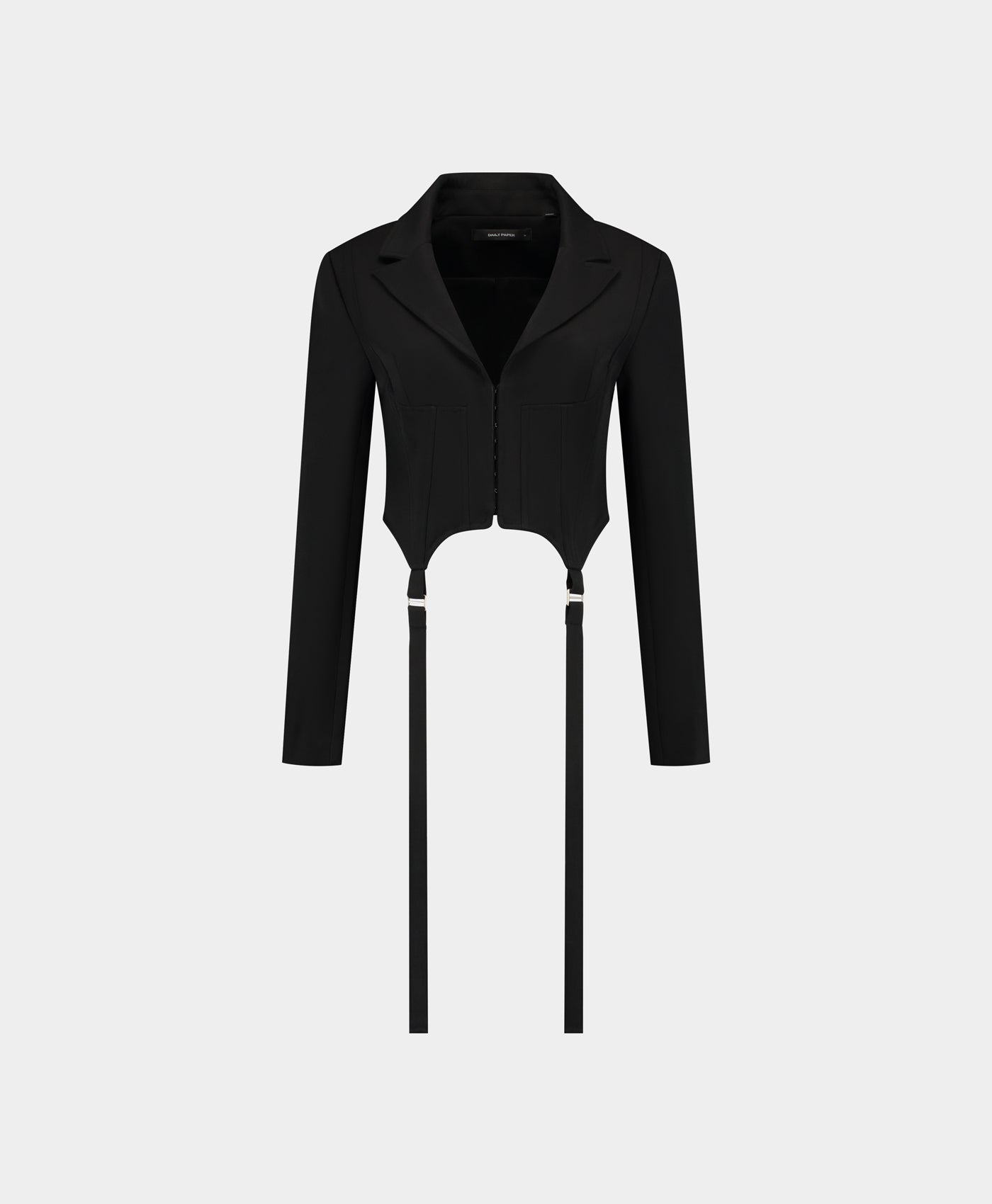 Daily Paper Black Corset Strap Blazer