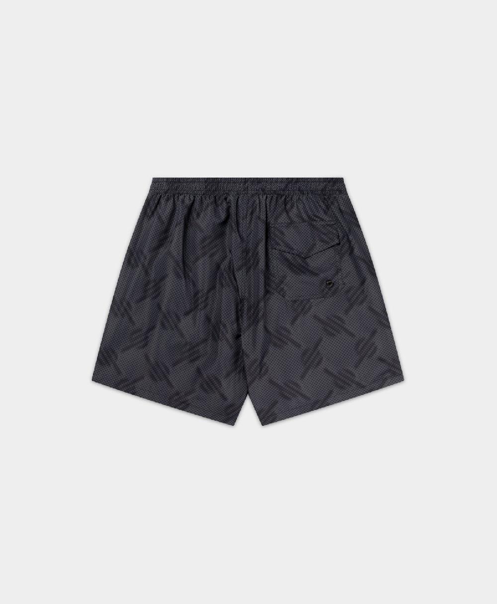 Daily Paper Black Dotted Monogram Swimshorts