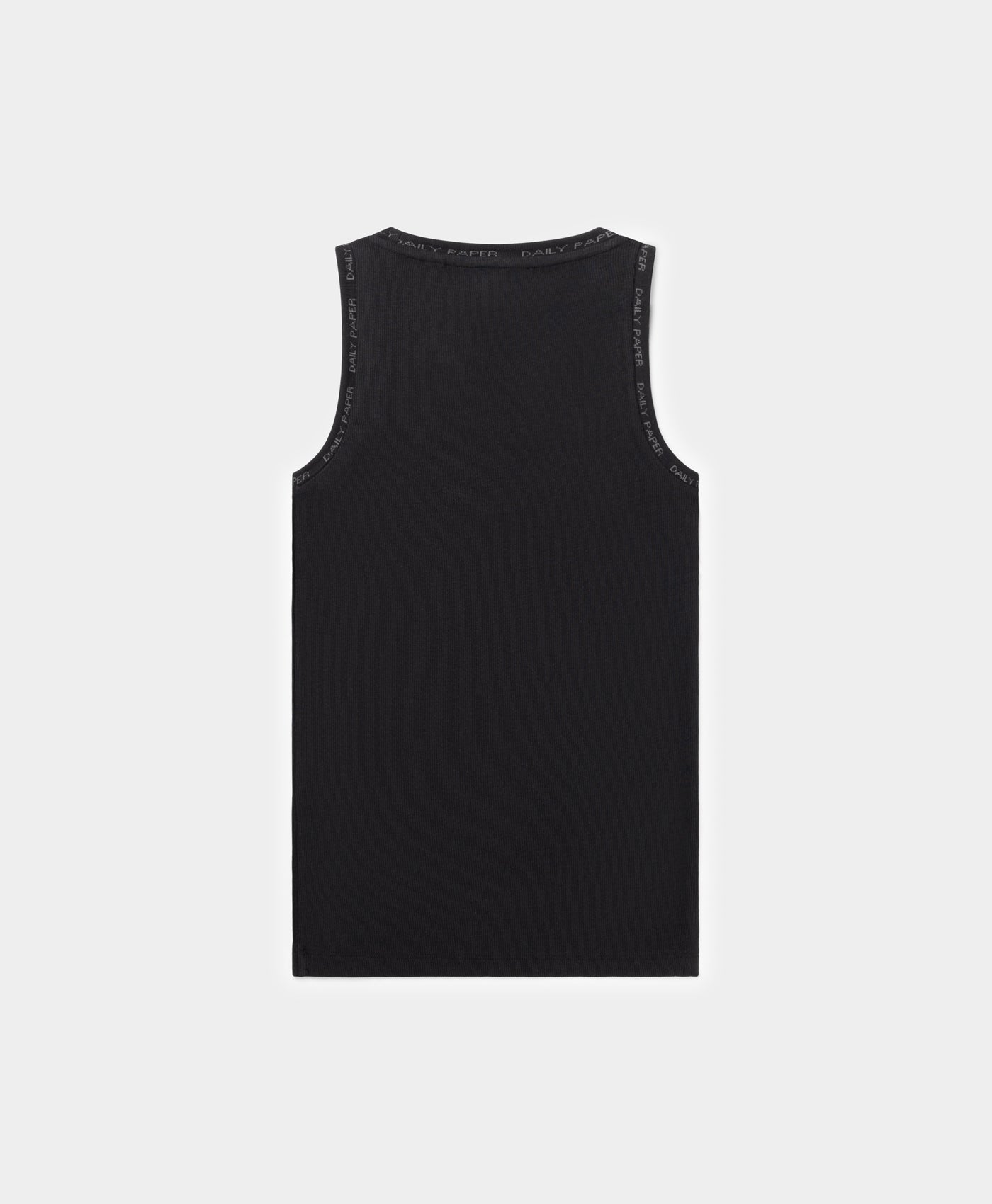 Daily Paper Black Erib Tank Top Mens