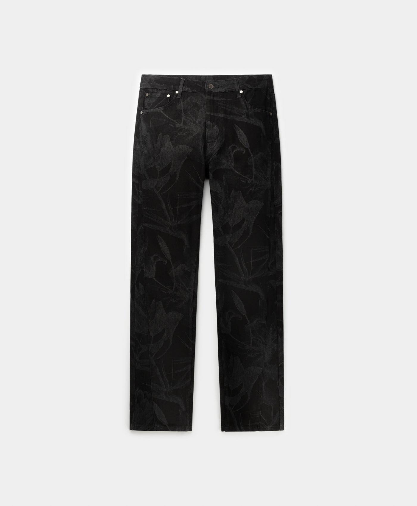 Daily Paper Black Floral Laser Jeans