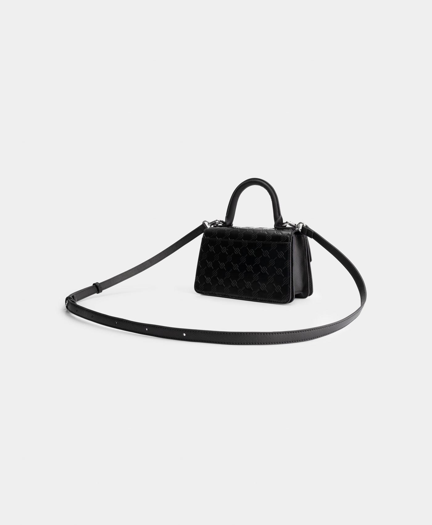 Daily Paper Black Meru Mini EMB Monogram Bag
