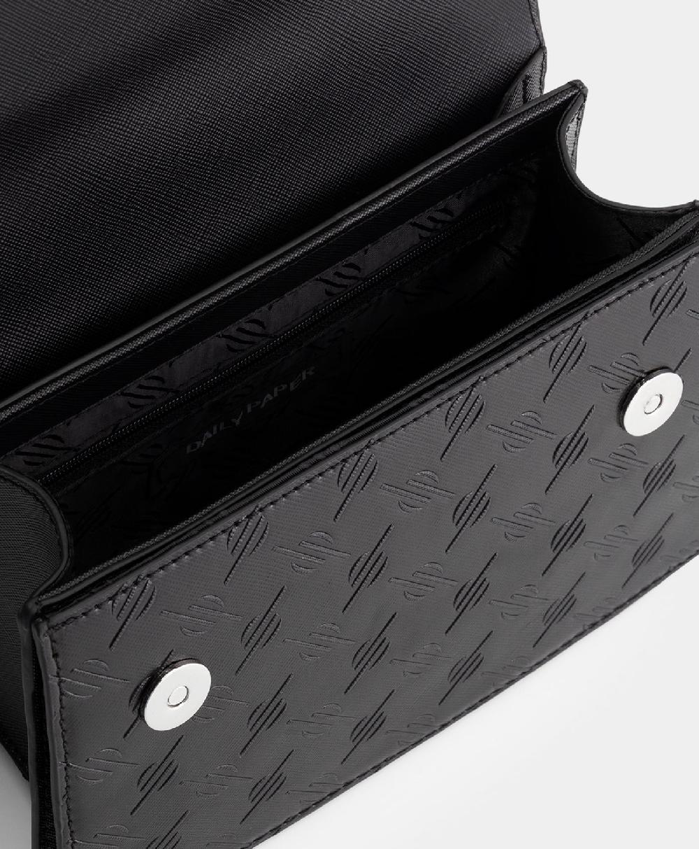 Daily Paper Black Meru Mini EMB Monogram Bag