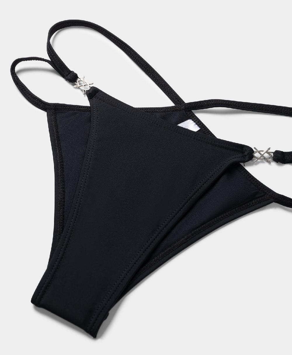 Daily Paper Black Metal Shield Bikini Bottom