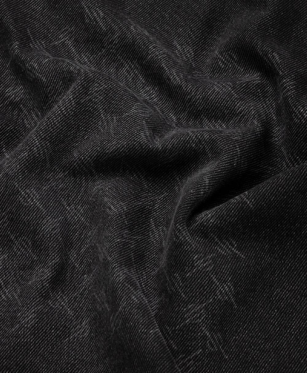 Daily Paper Black Mongram Wrap Denim Skirt