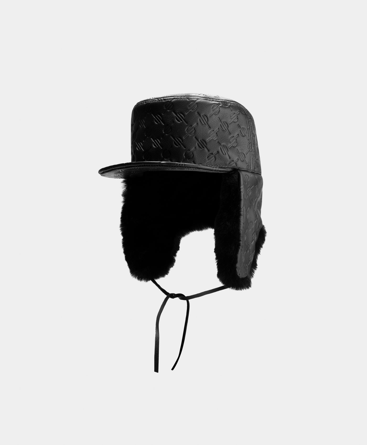 Daily Paper Black Monogram Chapka Hat