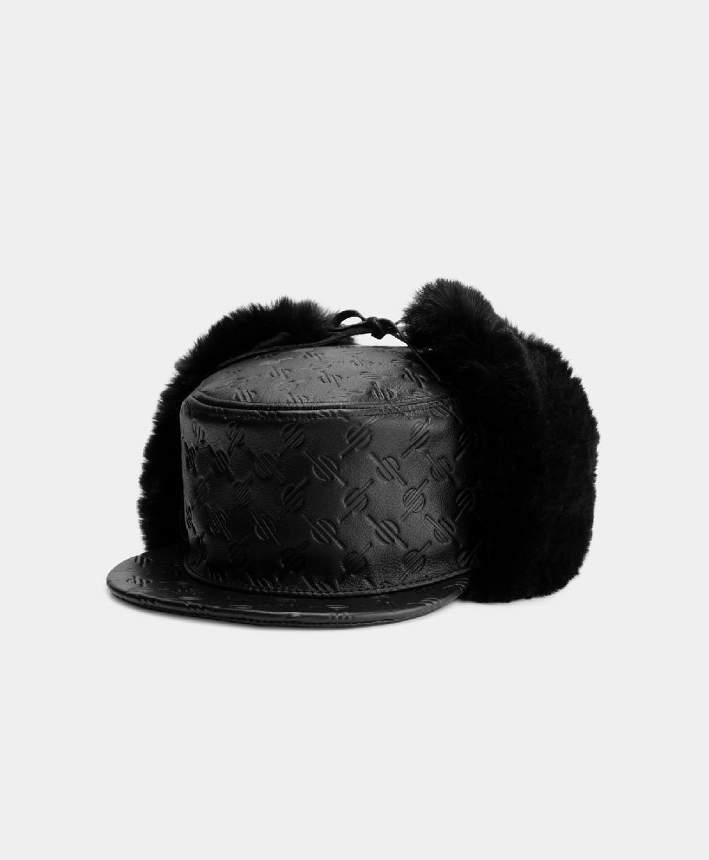 Daily Paper Black Monogram Chapka Hat