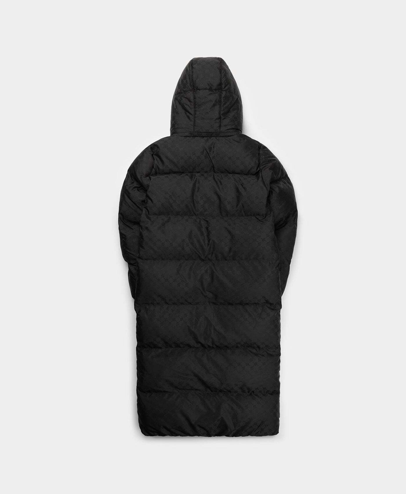 Daily Paper Black Monogram Puffer Coat