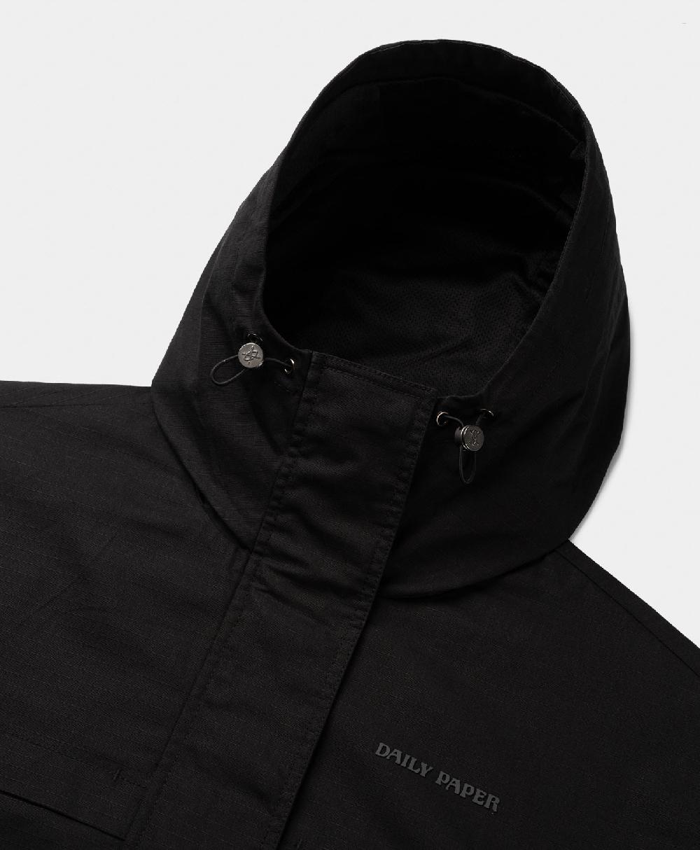 Daily Paper Black Oyster Ripstop Cargo Jacket