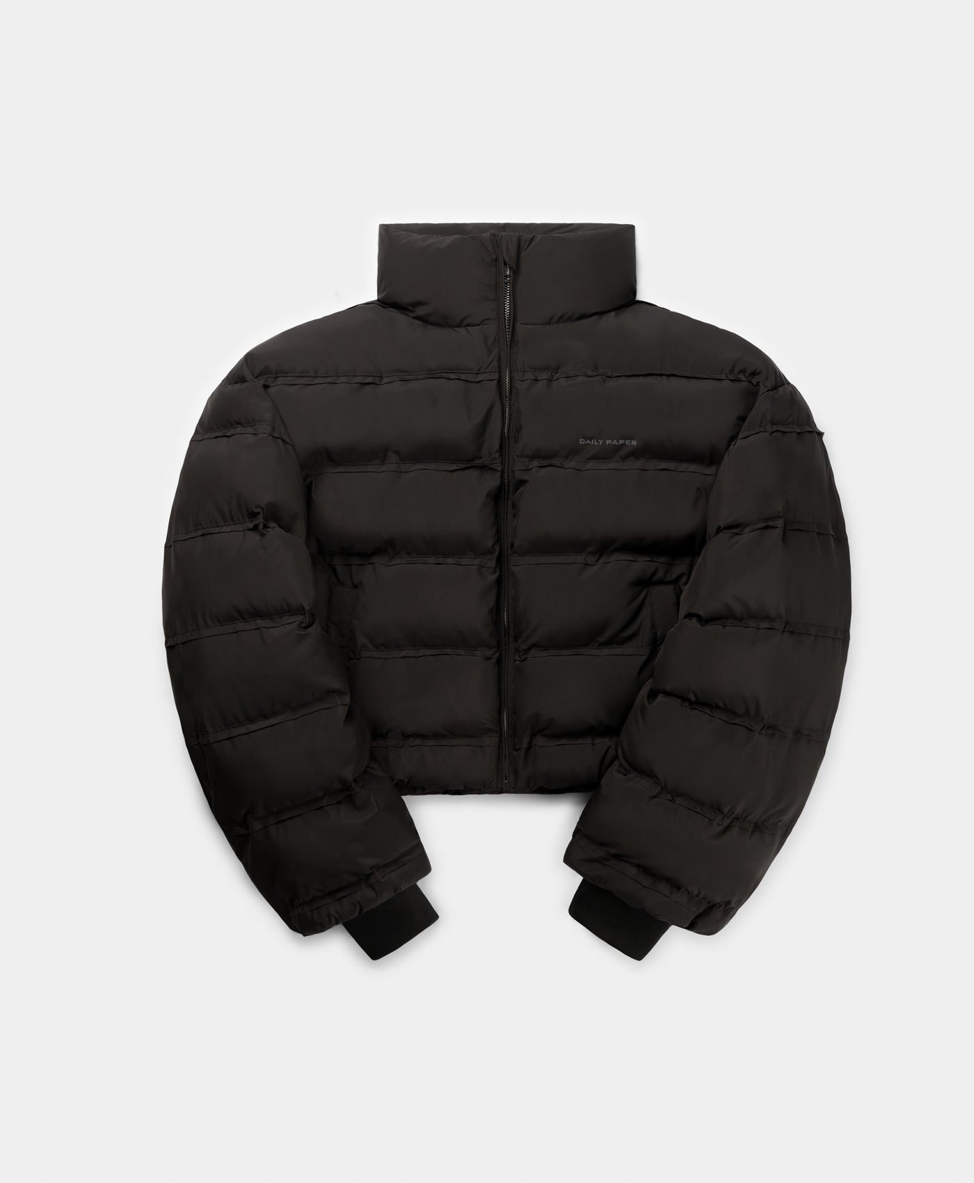 Daily Paper Black Relaxed Short Puffer