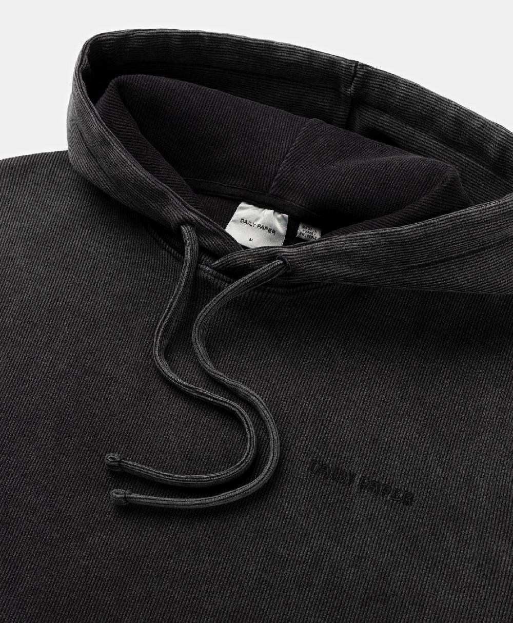 Daily Paper Black Zawadi Rib Hoodie