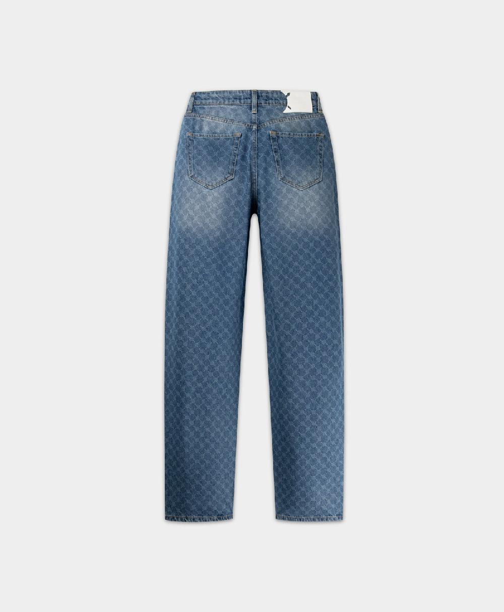 Daily Paper Blue Avery Monogram Jeans
