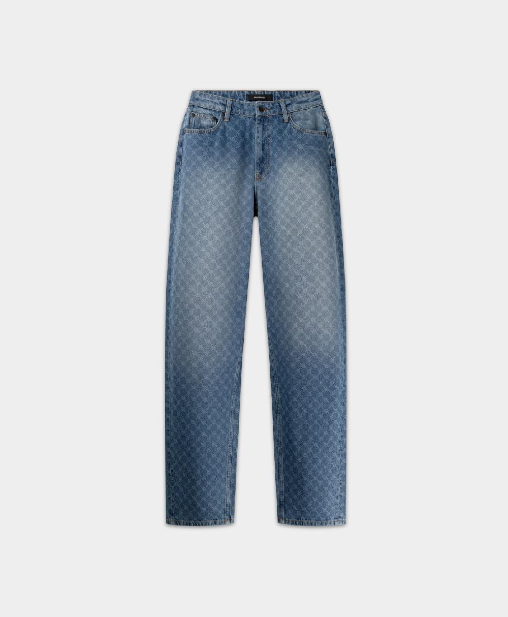 Daily Paper Blue Avery Monogram Jeans