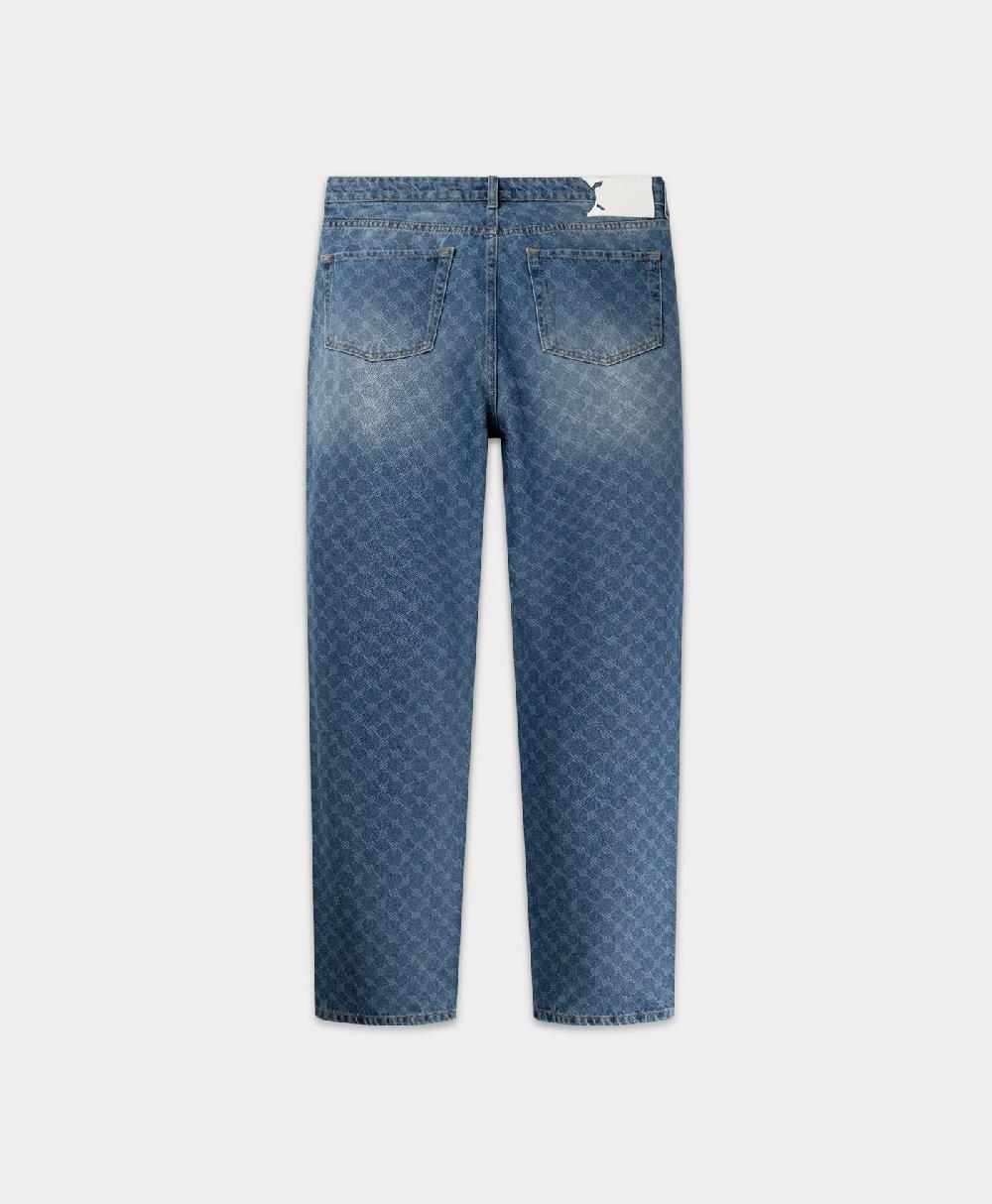 Daily Paper Blue Kibo Monogram Jeans