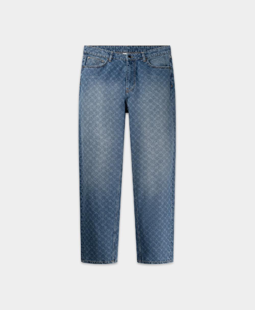 Daily Paper Blue Kibo Monogram Jeans