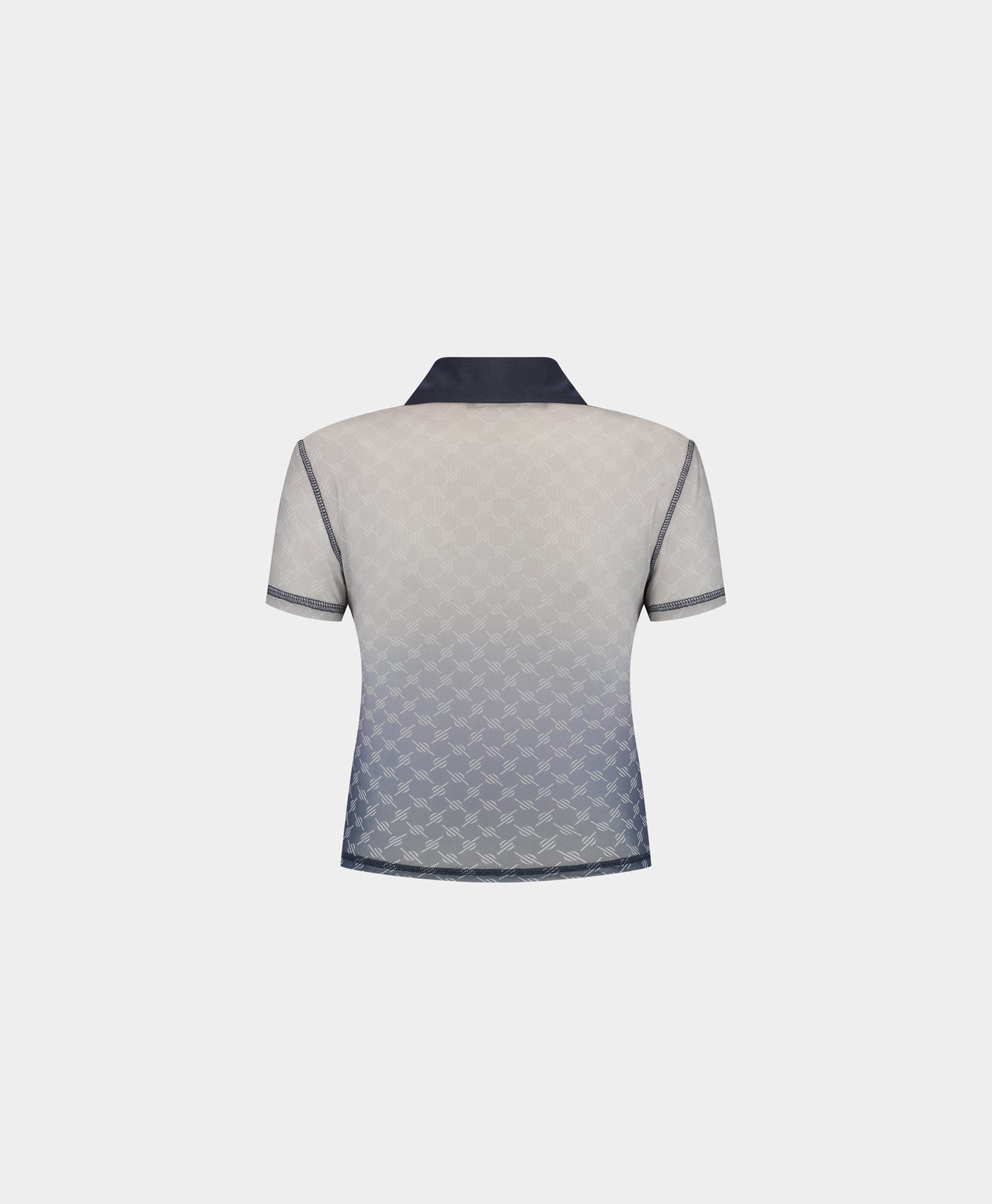 Daily Paper Blue Mesh Monogram Polo