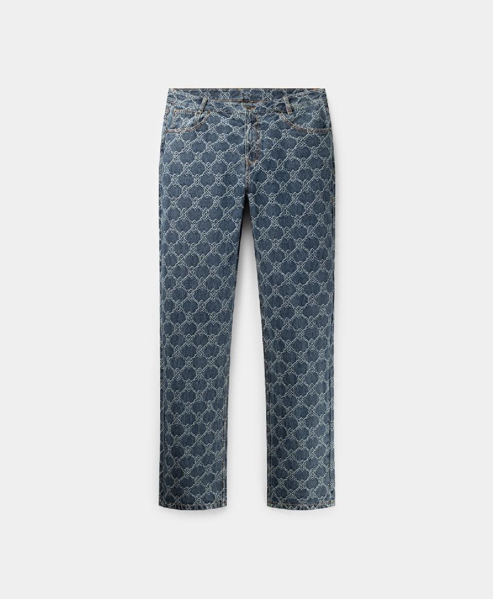 Daily Paper Blue Rahul Straight Shield Jeans